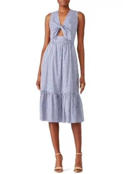 Shoshanna Dresses & Skirts - R-37. Shoshanna Gingham Tie Gilroy Dress US 4